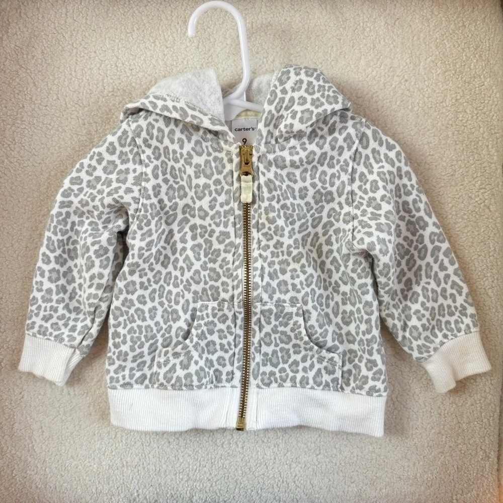 Animal Print Zip Up Hoodie